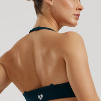 Define 2.0 Seamless Halter Neck Bra | Dark Moss