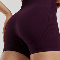 Power Seamless Shorts | Midnight Plum