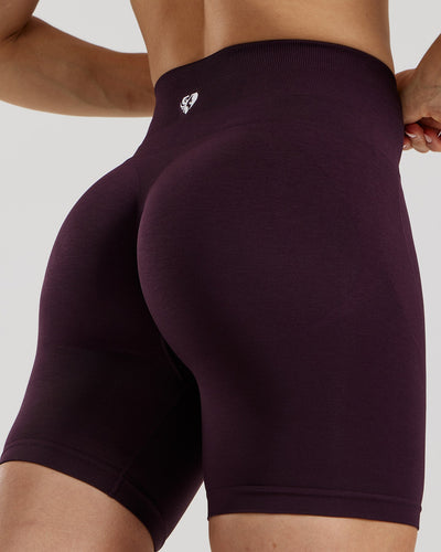 Define 2.0 Seamless Scrunch 6" Shorts | Midnight Plum