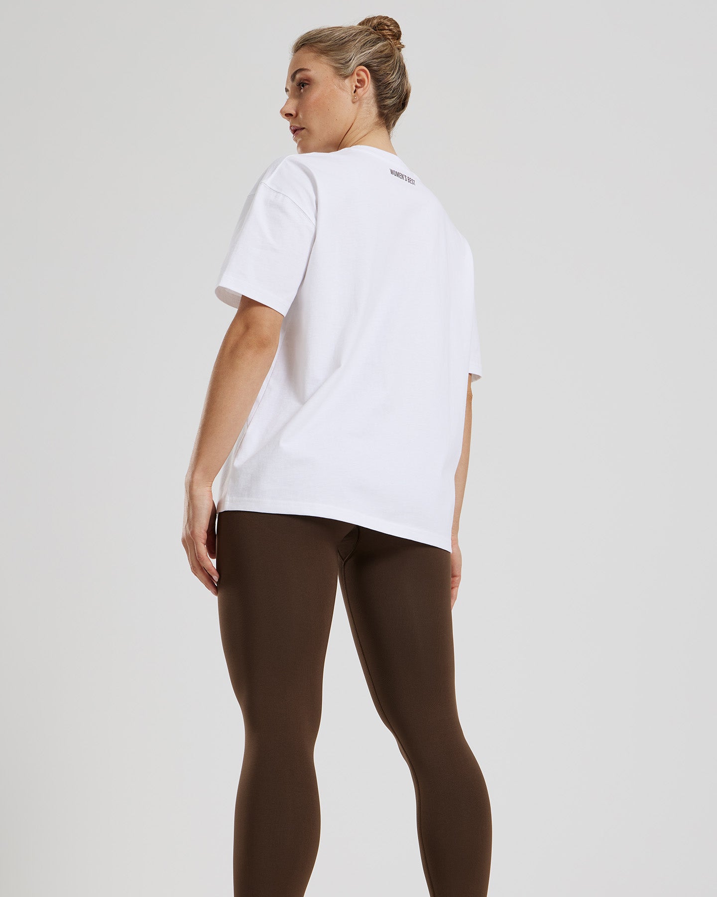 Comfort Oversized Short Sleeve Sports Club T-Shirt | White