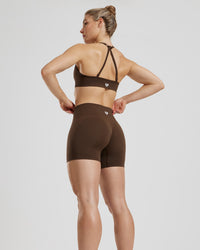 Define 2.0 Seamless Scrunch 4" Shorts | Cocoa