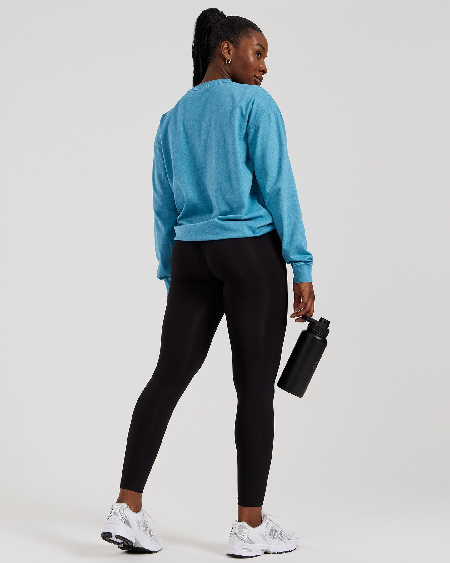 Comfort Oversized Long Sleeve T-Shirt | Vintage Basalt