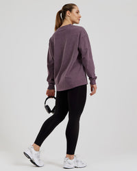 Comfort Oversized Long Sleeve T-Shirt | Vintage Dusk