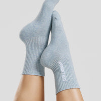 Premium Crew Marl Socks (3PK) | Off White/Silver Grey/Basalt