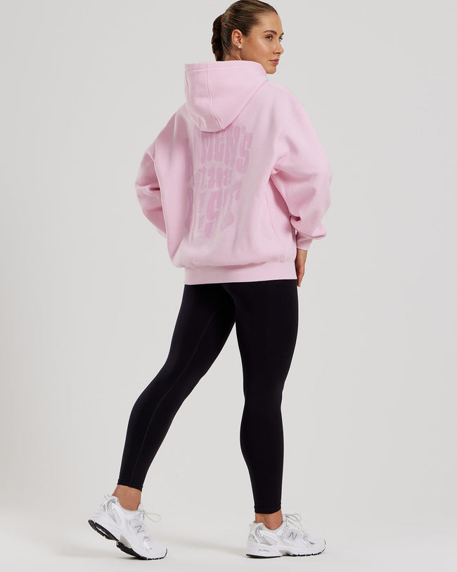 Comfort Oversized Statement Graphic Hoodie | Quartz