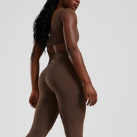 Essential Mini Flared Leggings | Cocoa