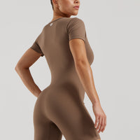 Essential Short Sleeve Unitard | Caribou