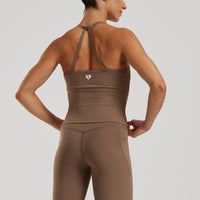 Essential Built-In Bra Midi Tank | Caribou