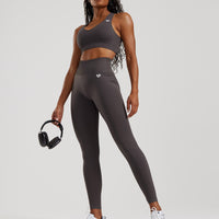 Power Seamless Sweetheart Bra | Graphite