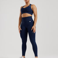 Power Seamless Scrunch Leggings | Sapphire Blue