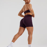 Motion Seamless Halter Bra | Midnight Plum