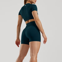 Power Seamless Shorts | Dark Moss