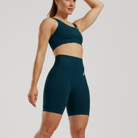 Power Seamless Cycling Shorts | Dark Moss