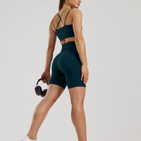 Power Seamless Sports Bra | Dark Moss