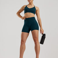 Define 2.0 Seamless Scrunch 4" Shorts | Dark Moss
