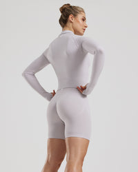 Define 2.0 Seamless Full Zip Midi Jacket | Steel Grey