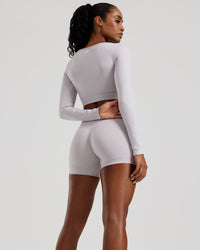 Define 2.0 Seamless Scrunch 4" Shorts | Steel Grey