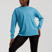 Comfort Oversized Long Sleeve T-Shirt | Vintage Basalt