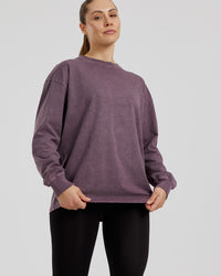 Comfort Oversized Long Sleeve T-Shirt | Vintage Dusk