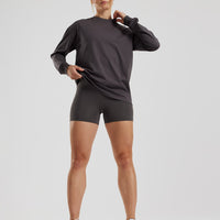 Comfort Oversized Long Sleeve T-Shirt | Graphite