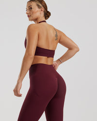 Motion Seamless Scrunch Leggings | Dark Cherry