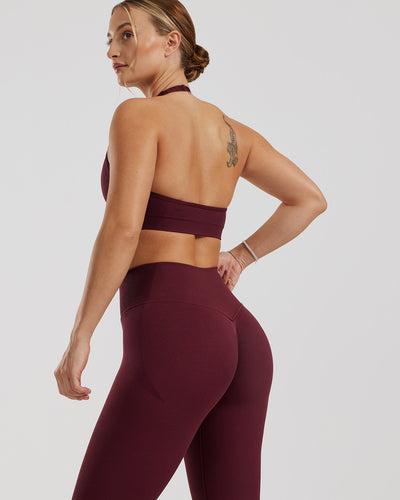 Motion Seamless Scrunch Leggings | Dark Cherry
