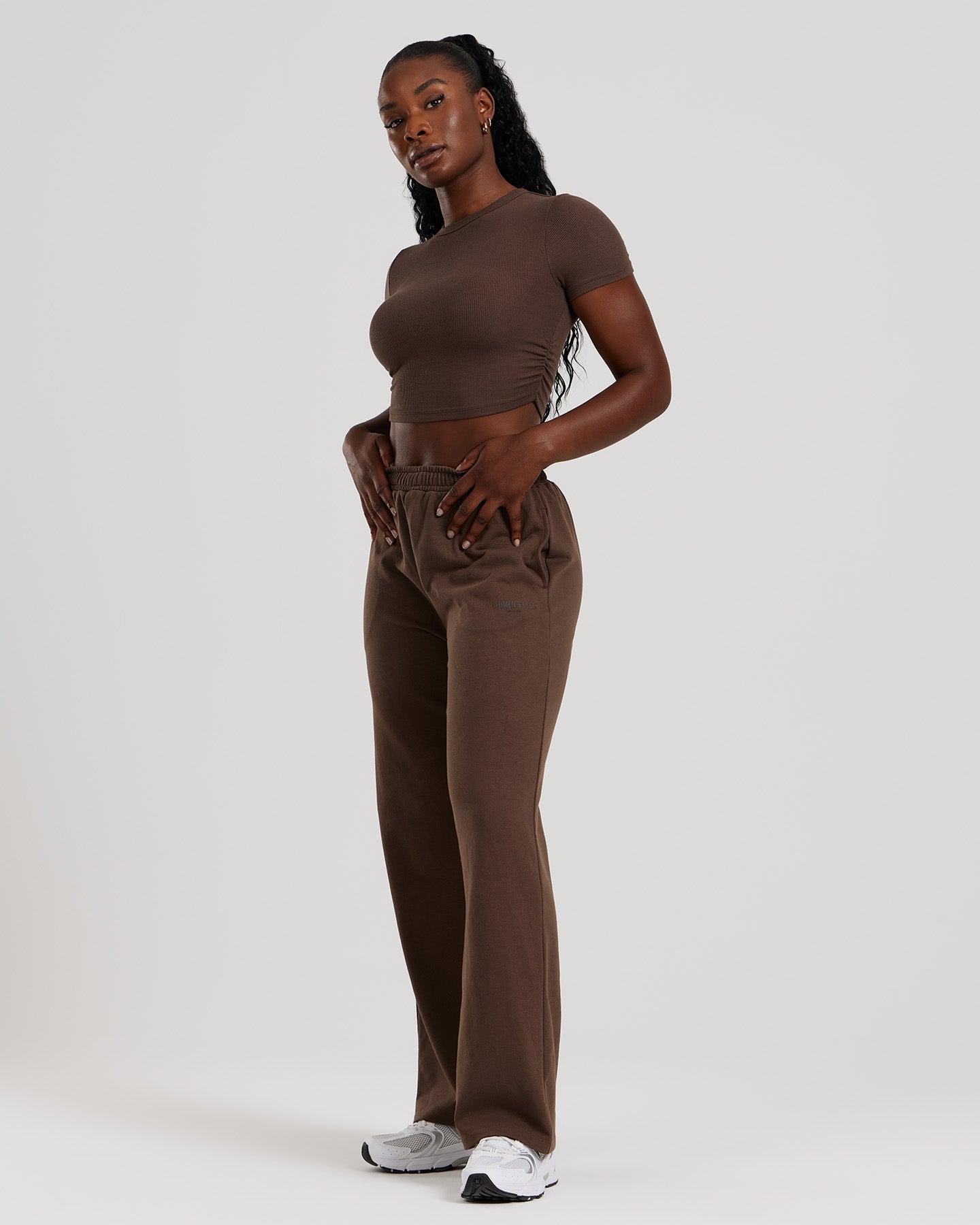 Comfort Ribbed Cropped T-Shirt | Cocoa