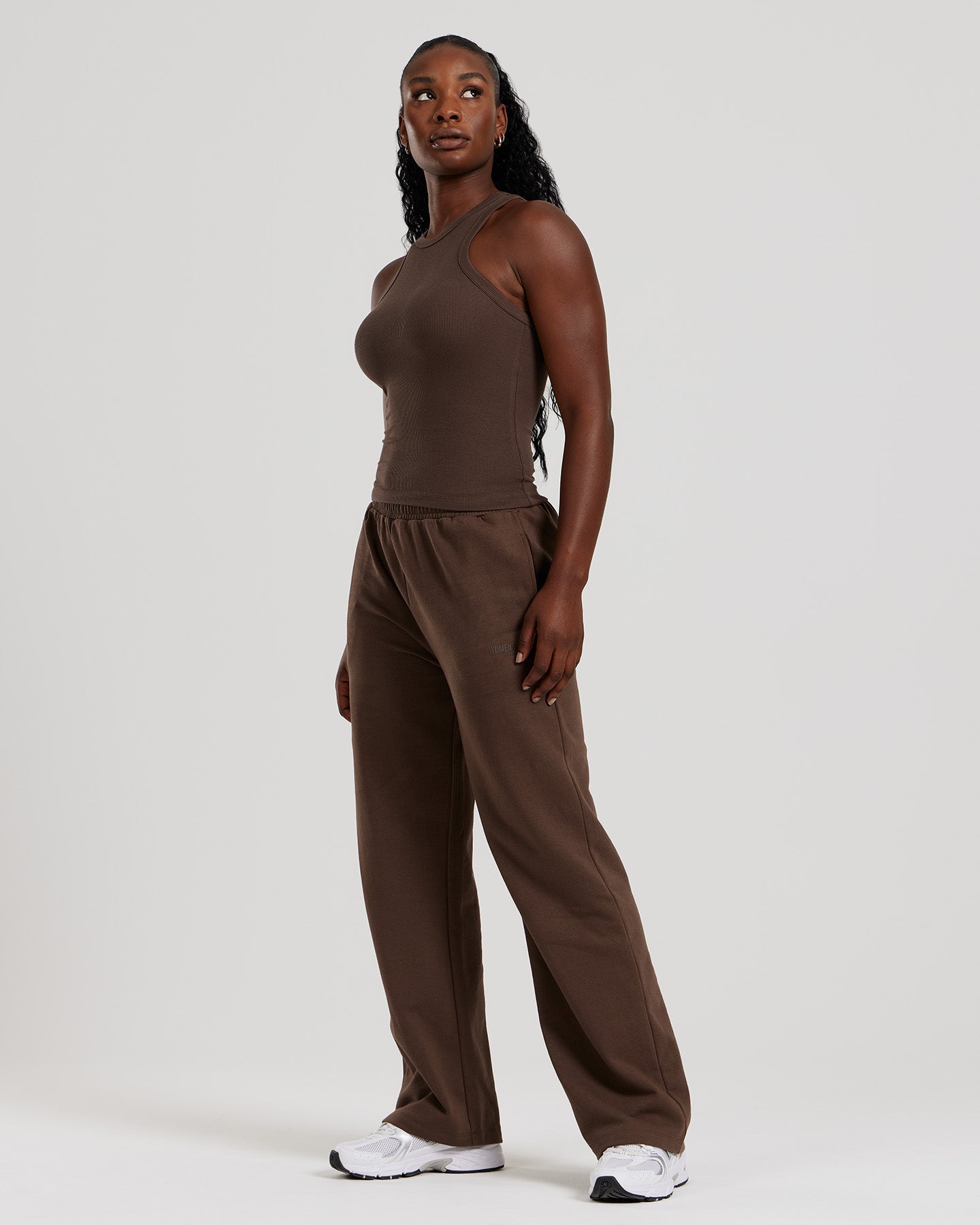 Comfort Ribbed Midi Tank | Cocoa