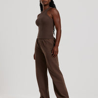 Comfort Ribbed Midi Tank | Cocoa