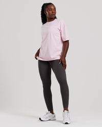 Comfort Oversized Short Sleeve T-Shirt Washed | Quartz