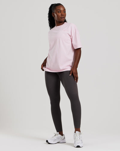 Comfort Oversized Short Sleeve T-Shirt Washed | Quartz