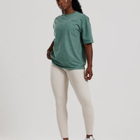 Comfort Oversized Short Sleeve T-Shirt Washed | Sage