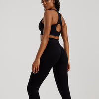 Power Seamless Scrunch Leggings | Black