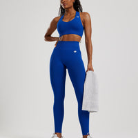 Power Seamless Sweetheart Bra | Galactic Blue