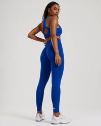 Power Seamless Scrunch Leggings | Galactic Blue