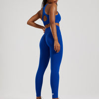 Power Seamless Scrunch Leggings | Galactic Blue