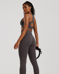Power Seamless Scrunch Leggings | Graphite
