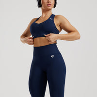 Power Seamless Sweetheart Bra | Sapphire Blue