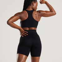 Power Seamless Cycling Shorts | Black