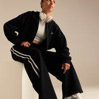 Comfort Lightweight Contrast Joggers | Black