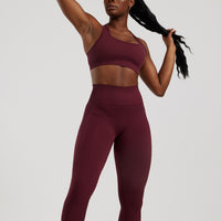 Motion Seamless Racer Back Bra | Dark Cherry