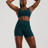 Motion Seamless Racer Back Bra | Dark Moss