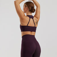 Motion Seamless Racer Back Bra | Midnight Plum