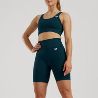 Power Seamless Sports Bra | Dark Moss