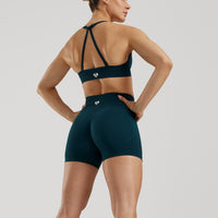 Define 2.0 Seamless Scrunch 4" Shorts | Dark Moss