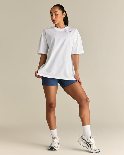 Comfort Lifting Club Oversized T-Shirt | White