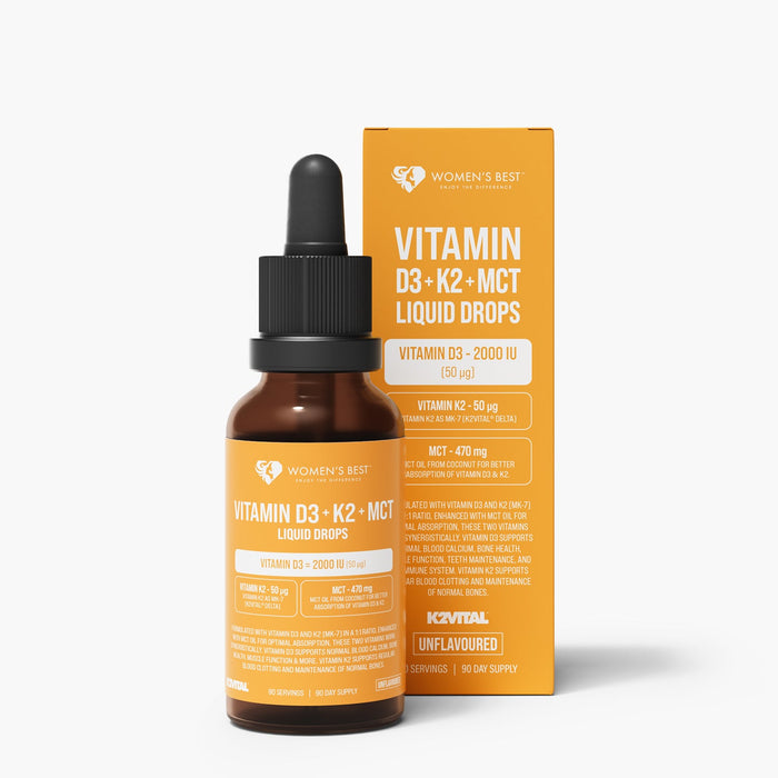 Vitamin D3 + K2 + MCT 2,000IU Liquid Drops