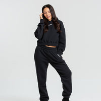 Comfort Cropped Hoodie | Black