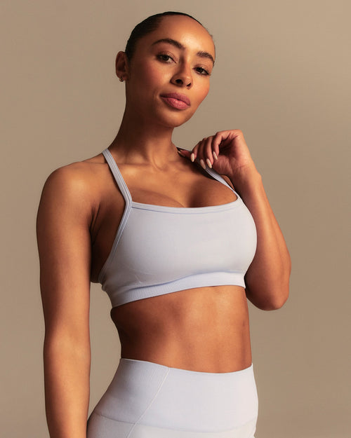 Define 2.0 Seamless Racer Back Bra | Airy Blue