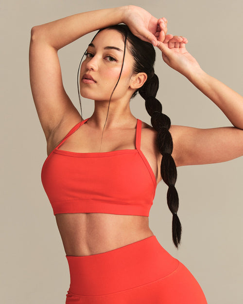 Define 2.0 Seamless Racer Back Bra | Lava Red